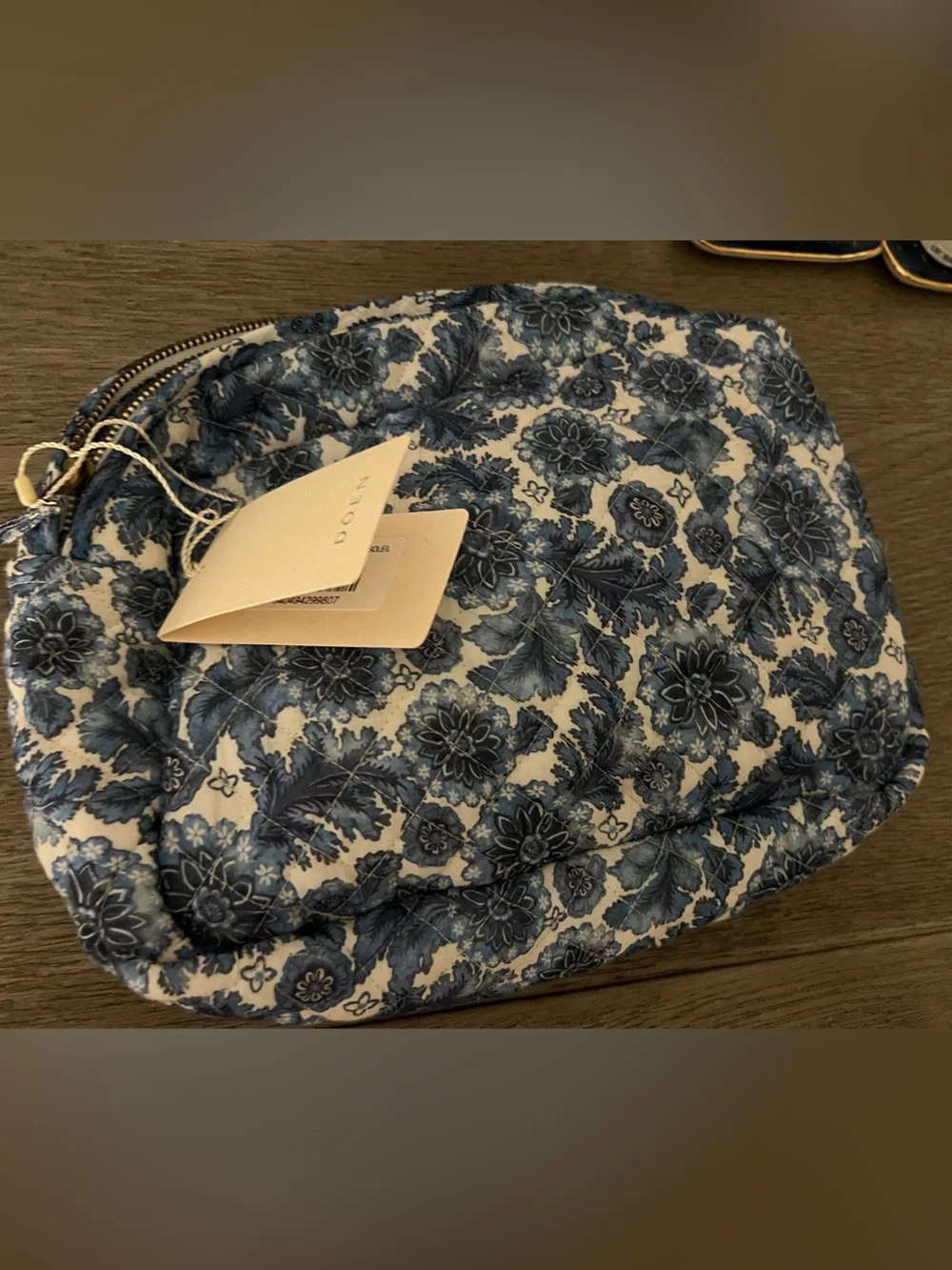 Doen NWT Grande Quince Pouch Bleu Soleil